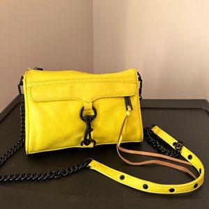 Rebecca Minkoff Mini Mac Crossbody Bag Acid Yellow